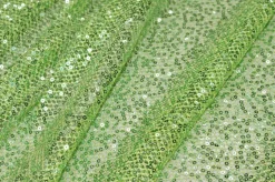 TESSUTO PAILLETTES VERDE MELA