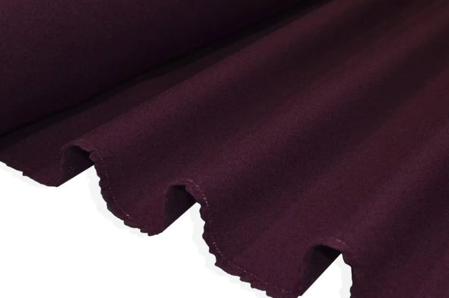 TESSUTO PANNO CAPPOTTO DOUBLE PURA LANA PRUGNA