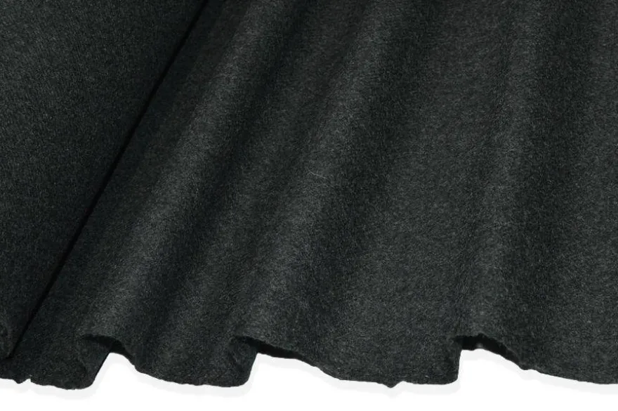 TESSUTO PANNO CAPPOTTO PURA LANA GRIGIO ANTRACITE