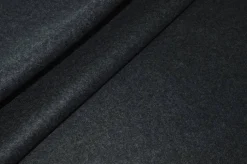 TESSUTO PANNO CAPPOTTO PURA LANA GRIGIO SCURO MELANGE