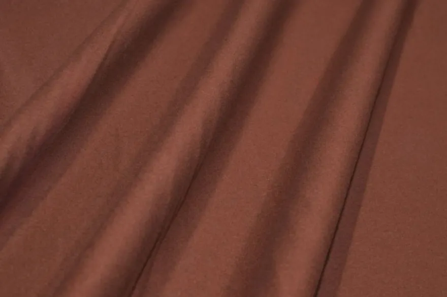 TESSUTO PANNO CAPPOTTO PURA LANA COLOR MATTONE