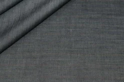 TESSUTO PER ABITI UOMO PURO COTONE GESSATO GRIGIO