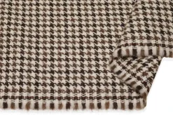 TESSUTO PESO GIACCA IN PURA LANA PIED DE POULE BEIGE