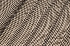 TESSUTO PESO GIACCA IN PURA LANA PIED DE POULE BEIGE