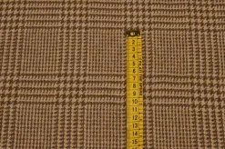 TESSUTO PESO GIACCA PRINCIPE DI GALLES COLOR CAMMELLO