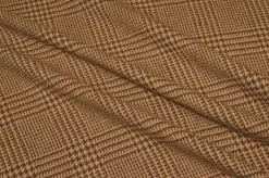 TESSUTO PESO GIACCA PRINCIPE DI GALLES COLOR CAMMELLO
