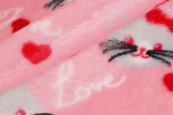 TESSUTO PILE CINIGLIATO CONIGLIETTO ROSA