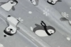 TESSUTO PILE CINIGLIATO FANTASIA PINGUINI