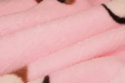 TESSUTO PILE CINIGLIATO ORSETTO ROSA