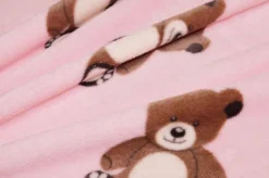 TESSUTO PILE CINIGLIATO ORSETTO ROSA
