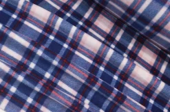 TESSUTO PILE SCACCO BLU