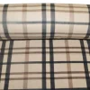 TESSUTO PILE SCACCO FONDO BEIGE