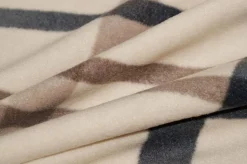 TESSUTO PILE SCACCO FONDO BEIGE
