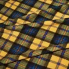TESSUTO PILE SCACCO GIALLO BLU