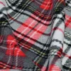 TESSUTO PILE SCACCO ROSSO