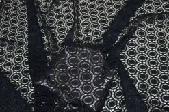 TESSUTO PIZZO BIELASTICO NERO