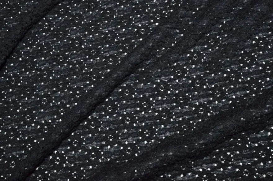 TESSUTO PIZZO ELASTICIZZATO NERO