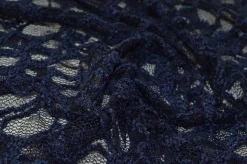 TESSUTO PIZZO ELASTICO BLU