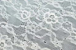 TESSUTO PIZZO JERSEY BIANCO E NERO
