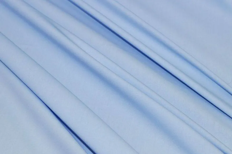TESSUTO POPELINE PURO COTONE CAMICERIA AZZURRO