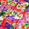 TESSUTO POPELIN PURO COTONE FANTASIA ASTRATTA MULTICOLOR LOGO MSGM