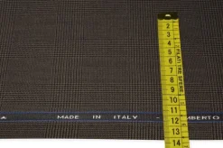 TESSUTO PRINCIPE DI GALLES PURA LANA SUPER 120'S MARRONE
