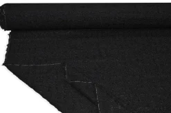 TESSUTO PURA LANA EFFETTO BOUCLE NERO