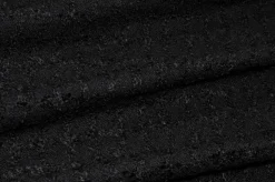 TESSUTO PURA LANA EFFETTO BOUCLE NERO