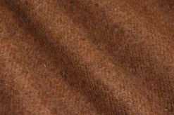 TESSUTO PURA LANA EFFETTO SHETLAND TABACCO MELANGE