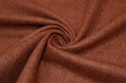 TESSUTO PURA LANA EFFETTO SHETLAND COLOR ZUCCA MELANGE