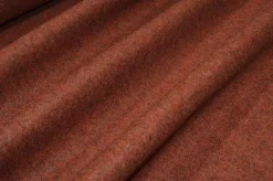 TESSUTO PURA LANA EFFETTO SHETLAND COLOR ZUCCA MELANGE