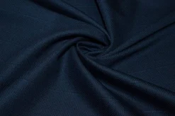TESSUTO PURA LANA GESSATO OPERATO BLU
