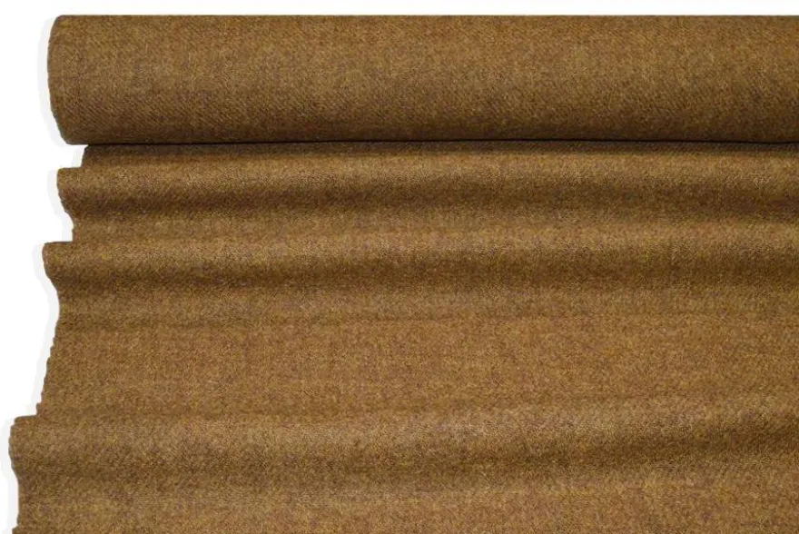 TESSUTO PURA LANA HARRIS TWEED COLOR TABACCO