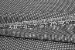 TESSUTO PURA LANA MERINO OCCHIO DI PERNICE BIANCO NERO