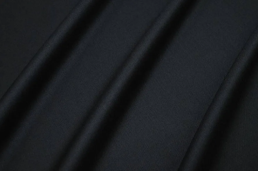 TESSUTO PURA LANA MERINO 110'S MARZOTTO NERO