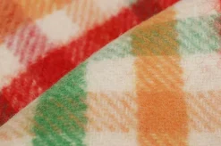TESSUTO PURA LANA PESO GIACCA SCACCO MULTICOLOR
