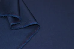 TESSUTO PURA LANA PETTINATA BLU APERTO