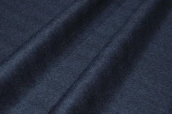TESSUTO PURA LANA SPINATO BLU