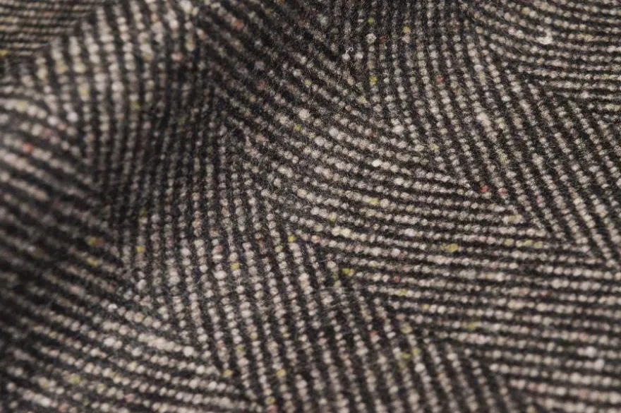 TESSUTO PURA LANA SPINATO GRIGIO/BEIGE