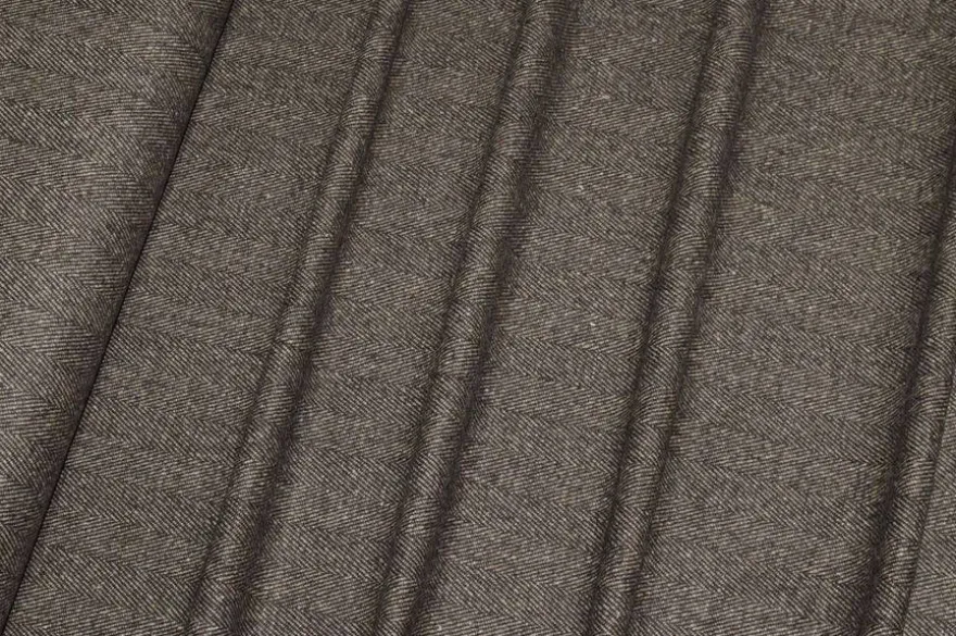 TESSUTO PURA LANA SPINATO GRIGIO/BEIGE