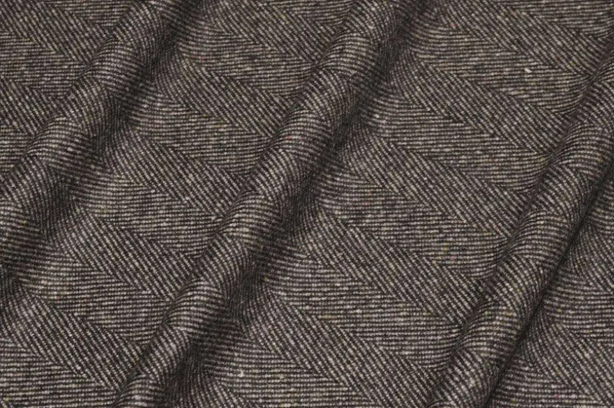TESSUTO PURA LANA SPINATO GRIGIO/BEIGE