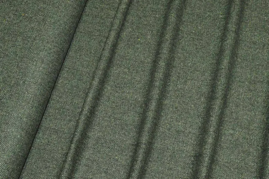 TESSUTO PURA LANA SPINATO VERDE