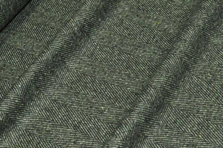 TESSUTO PURA LANA SPINATO VERDE