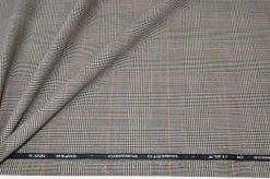 TESSUTO PURA LANA SUPER 120'S PRINCIPE DI GALLES RIQUARDO ROSSO