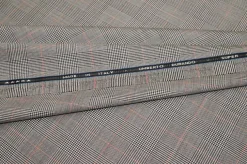 TESSUTO PURA LANA SUPER 120'S PRINCIPE DI GALLES RIQUARDO ROSSO
