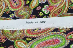 TESSUTO PURA VISCOSA DISEGNO CASHMERE VERDE ROSA