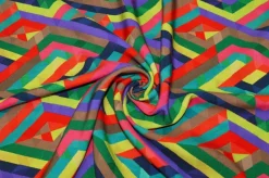 TESSUTO PURA VISCOSA FANTASIA GEOMETRICA