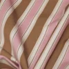 TESSUTO PURO COTONE CAMICERIA RIGA BEIGE E ROSA