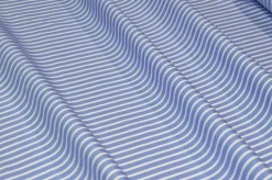 TESSUTO PURO COTONE CAMICERIA RIGA AZZURRA