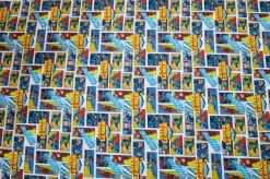 TESSUTO PURO COTONE FANTASIA COMICS